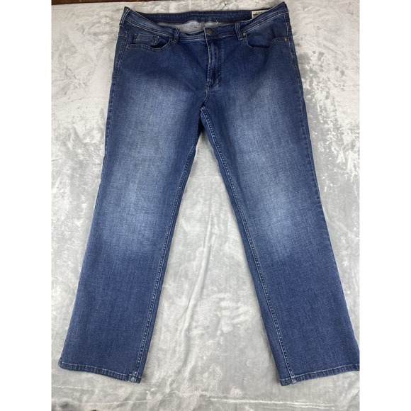 Buffalo David Bitton Jeans Mens 40x32 Blue Straight Stretch Jackson X Fade Denim - Picture 1 of 9
